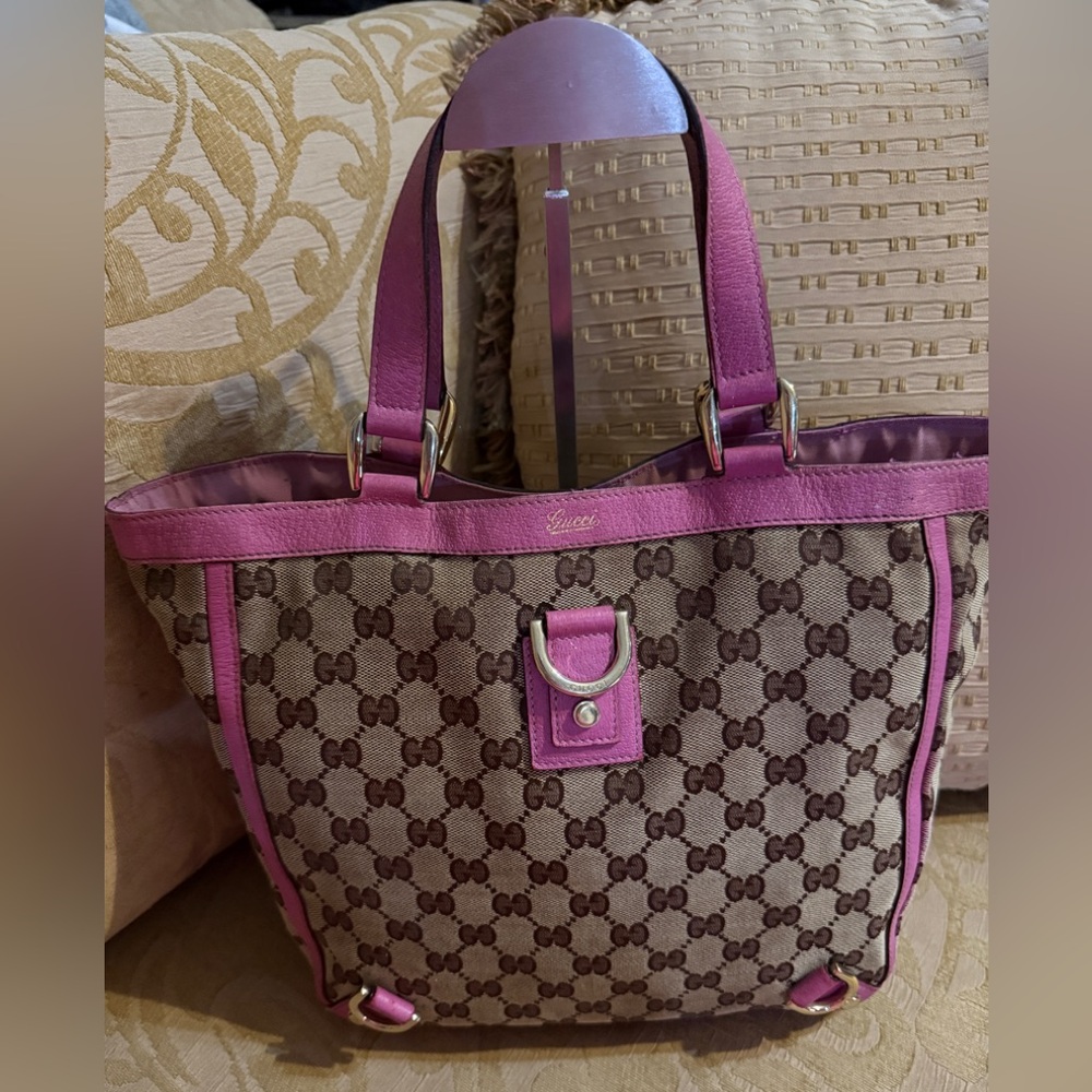 Gucci Abbey D-Ring Tote Bag canvas preowned